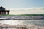 Scenic View Of Pier At Manhattan Beach