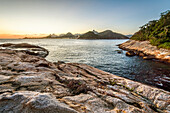 View from Ilha de Cotunduba during sunset, Rio de Janeiro, Brazil