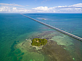 Scenic Aerial View Of Big Pine Key In Florida