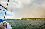 Summer storm seen from the Lake  of Tashmoo in Martha's Vineyard