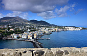 Ferryboat in Ischia Porto, Island of Ischia, Golf of Napels, Campania, Italy