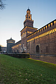 Mailand, Lombardei, Italien, Das Castello Sforzesco