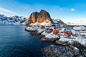 Hamnoy, Lofoten islands, Norway,  winter view in a sunny day