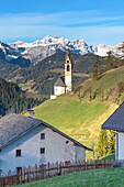Europe, Italy, South Tyrol, St,  Barbara chapel, Tolpei, La Valle, Val Badia, Dolomites