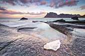 Uttakleiv Strand, Lofoten Inseln, Norwegen