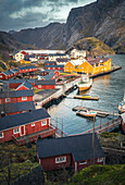 Nusfjord Dorf, Insel Lofoten, Norwegen