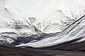 Svalbard, arctic slopes in Isfjord