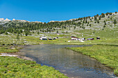 Fanes, Dolomites, South Tyrol, Italy, The refuge Lavarella