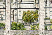 Gargnano, Lake garda, Brescia province, lombardy, Italy, Old lemon house