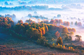 Airuno, Provinz Lecco, Lombardei Bezirk, Italien, Europa, Herbstliche Atmosphäre in Adda River