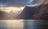 Lofoten Island Landschaft, Lofoten Inseln, Norwegen