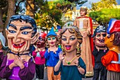 Devils and Tarasca street parade in San Cristobal de La Laguna