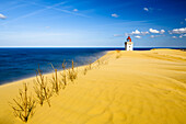 Lighthouse, Rubjerg Knude Fyr, Lokken, Jammerbucht, North Sea, Skagen, Denmark