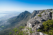 View over Cape Town from Table Mountain, South Africa, Africa