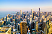 Stadt Skyline, Chicago, Illinois, Vereinigte Staaten von Amerika, Nordamerika