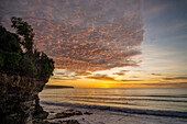 'Sunset over Dreamland beach; Bali Island, Indonesia'