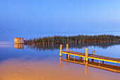 Blick auf den Neusiedler See, Podersdorf, Burgenland, Ostösterreich, Österreich, Europa