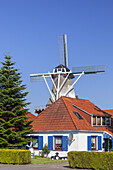 Mühle Neermoor in Moormerland, Ostfriesland, Niedersachsen, Norddeutschland, Deutschland, Europa