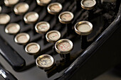 historic typewriter with Arabic characters, Nostalgic