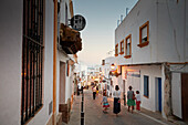 alley evening, ,  Conil de la Frontera, andalusia, southwest coast spain, atlantc, Europe