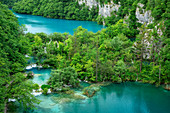 Seen von Plitvitz, Plitvitzer Seen, Nationalpark Plitvitzer Seen, Plitvice, UNESCO Weltnaturerbe Nationalpark Plitvitzer Seen, Kroatien