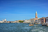 Santa Maria della Salute, Campanile di San Marco und Dogenpalast, Venedig, UNESCO Weltkulturerbe Venedig, Venetien, Italien