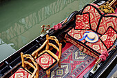 Gondola laying at canal, Venice, UNESCO World Heritage Site Venice, Venezia, Italy