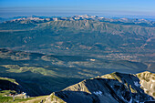 View from Corno Grande towards Monte Velino, Corno Grande, Gran Sasso, Abruzzi, Italy