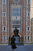 Quadrangle with the statue dof the founder of  Eton College, Berkshire, England