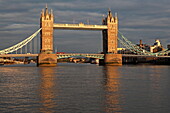 Tower Bridge and Butler's Wharf, London, England