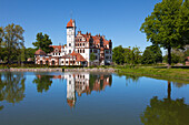 Basedow castle, Mueritz-Elde-Wasserstrasse, Mecklenburgische Seenplatte, Mecklenburg-West Pomerania, Germany