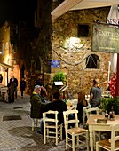 In the evening in the oldtown, Hania, Crete, Greece