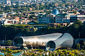 'Tbilisi tubular concert hall building; Tbilisi, Georgia'