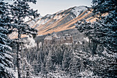 The Fairmont Banff Springs Hotel, Banff Town, Bow Valley, Banff National Park, Alberta, Canada, north america