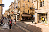 Historische Einkaufsstraße Rue Porte Dijeaux, Bordeaux, Gironde, Nouvelle-Aquitaine, Frankreich, Europa