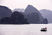 sea, boat, Halong Bay, Vietnam