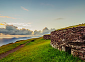 Orongo Village, Rapa Nui National Park, UNESCO World Heritage Site, Easter Island, Chile, South America