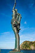 Verity Statue in the harbour of Ifracombe, North Devon, England, United Kingdom, Europe