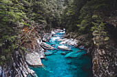 Blue Pools, Aspiring National Park, Südliche Alpen, UNESCO Weltkulturerbe, Südinsel, Neuseeland, Pazifik