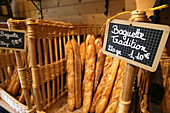 Bäckerei, französische Baguettes, Haute-Savoie, Frankreich, Europa