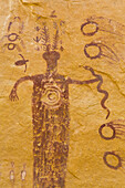 Head of Sinbad Pictograph Panel, San Rafael Swell, Utah, United States of America, North America