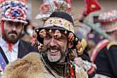 Varaita-Tal (Valle Varaita), Cuneo, Sampeyre, Piemont, Italien, Europa, Alpiner historischer Karneval, La Baio di Sampeyre