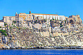 Italien, Apulien / Apulien, Tremiti Inseln, Insel San Nicola, Abtei von Santa Maria aus dem Meer