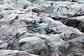 Muster eines Gletschers, Island, Nordatlantik
