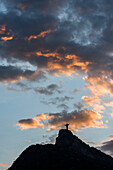 Sonnenuntergang am Corcovado Berg, Tijuca Nationalpark, Rio de Janeiro, Brasilien