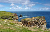 Nordsee am Mull Head, Ostküste von Mainland, Orkney Inseln, Äußere Hebriden, Schottland