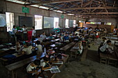 School children at Maung Shwe Lay village, near Ngapali, Thandwe, Myanmar