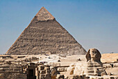 Great Pyramid of Giza and Sphinx in Egypt