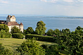 Germany, Baden-Wurttemberg, Castle of Meersburg, a small medieval town on Lake Constance
