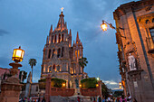 Mexiko, Bundesstaat Guanajuato, San Miguel de Allende, Kathedrale San Miguel Arcangel, neugotischer Stil, Ende des 19. Jahrhunderts